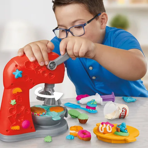 Miniatura 2 de Play-Doh Kitchen Creations Juego de Mezclador Mágico, Mezclador de Juguete con Accesorios de Cocina de Juguete, Artes y Manualidades para Niños de 3