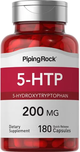 Miniatura 8 de Piping Rock Suplemento 5-HTP 200 mg 90 Cápsulas 5-Hidroxitriptófano de extracto de Griffonia Simplicifolia Sin OMG, sin gluten