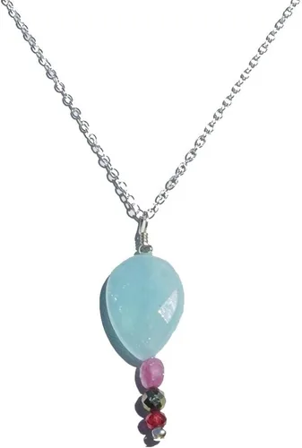 Miniatura 11 de I AM SERIES - Collar de piedras preciosas genuinas y metal semiprecioso 7 chakras
