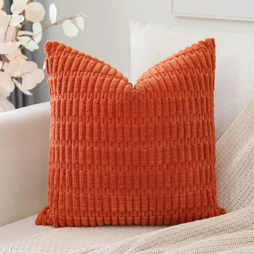 Miniatura 52 de OTOSTAR Fundas de Almohada Decorativas de Pana de 16 x 24 Pulgadas Súper Suaves Bohemias a Rayas Rectangulares Fundas de Cojín Modernas para Sofá