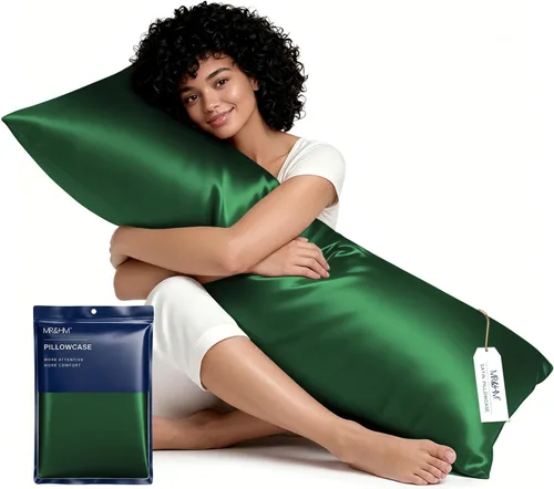 Miniatura 36 de MR&HM - Funda de almohada de satén 16- verde floral