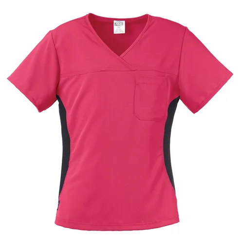 Medline Healthcare 5564PNKXL Michigan AVE. - Camiseta de yoga elástica para mujer, talla XL, color rosa