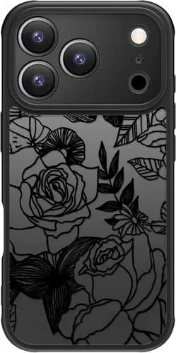 Miniatura 68 de FUNMIKO Funda para iPhone 16 Plus, carga inalámbrica y protección de grado militar, diseño floral moderno para mujeres y niñas, funda antideslizante