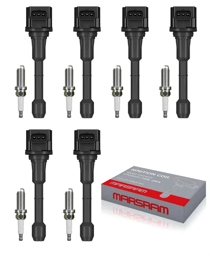 Miniatura 38 de Marsram Paquete de bobinas de encendido UF247 y bujía de iridio doble 4503 compatible con Toyota 2000-2008 Corolla 2000-2005 MR2 Spyder Celica