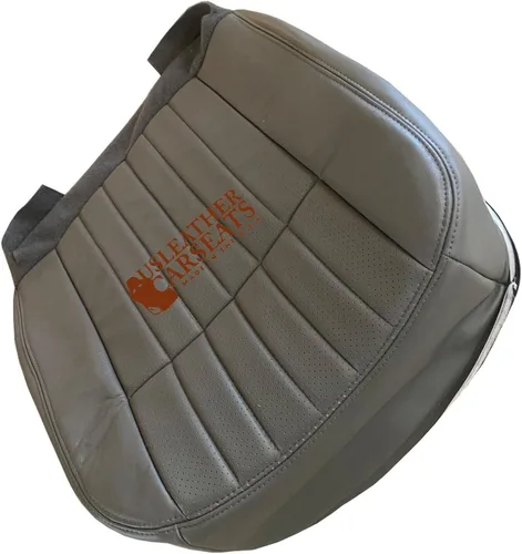 Miniatura 4 de Funda de asiento de vinilo perforada con parte inferior lateral de pasajero (compatible con Chevy Impala SS 1994-1996), color gris