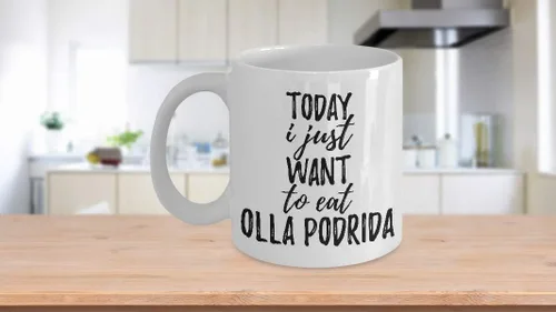 Miniatura 3 de Today I Just Want To Eat Olla Podrida Mug Funny Gift For Food Lover Coffee Tea Cup Large 15 oz