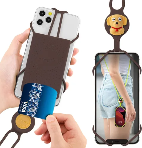 Miniatura 11 de Cordón para llevar teléfono celular + soporte de cuello 2 y protector de teléfono 2 Cordón con tarjeta - Maru Penguin