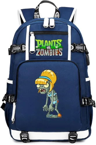 Miniatura 23 de ISaikoy Game Plants vs. Zombies - Mochila de hombro para libros, mochila escolar, color 12
