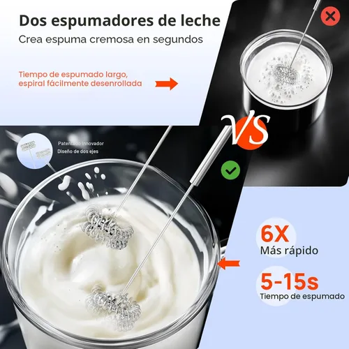 Miniatura 6 de Consciot - Batidora de mano de inmersión 4 en 1 Max 1100W, batidora de palo con eje de licuadora enteramente de acero inoxidable, control