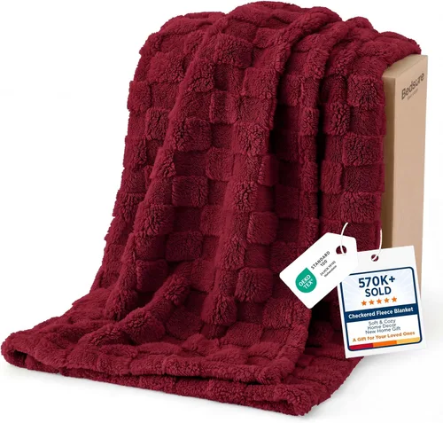 Miniatura 44 de Bedsure GentleSoft - Manta verde salvia para sofá, manta de forro polar a cuadros, regalos de Navidad para mujeres, hombres y niñas, bonita manta