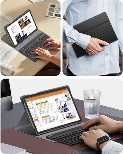 Miniatura 6 de FINTIE Funda de teclado para Samsung Galaxy Tab A11+ Plus 2025/A9+ Plus de 11 pulgadas 2023, funda delgada y ligera con teclado Bluetooth