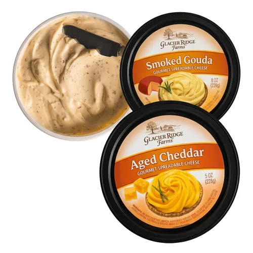 Miniatura 3 de Glacier Ridge Farms Gouda Ahumado Gourmet Queso Untable 8oz (una taza)