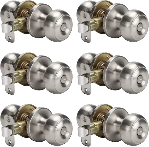 Miniatura 49 de Goldenwarm - Perillas interiores de puerta de bronce aceitado, perillas para puerta de dormitorio, pomo de puerta de bronce con privacidad, perilla