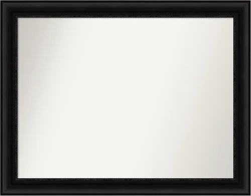 Miniatura 642 de Amanti Art Espejo personalizado, espejo de baño negro puente, espejo de pared o espejo de tocador de baño sobre el fregadero (26 x 26 pulgadas)