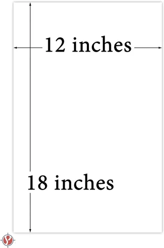 Miniatura 5 de Cartulina grande blanca en blanco de 12 x 18 pulgadas, papel grueso de peso medio de 65 libras (6.21 oz/m²), 50 hojas por paquete