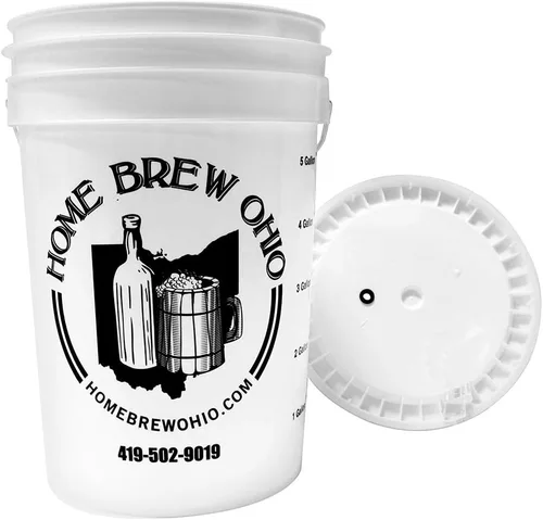Miniatura 4 de Home Brew Ohio Cubo de fermentación de 6.5 galones con tapa con ojales