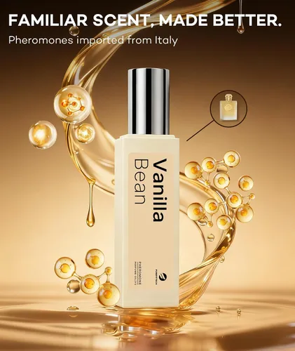 Miniatura 4 de purefittech Perfume de feromonas para mujer, fragancia de grano de vainilla, aceite de perfume de feromonas de larga duración, 0.34 onzas líquidas