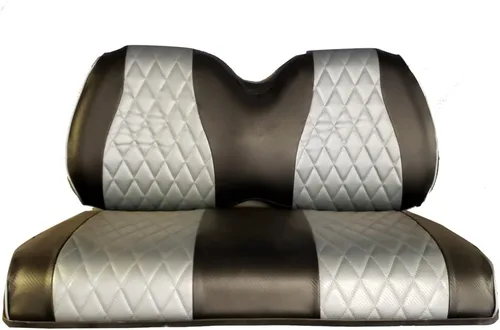 Miniatura 10 de Club CAR Precedent - Fundas de asiento delantero para carrito de golf, costuras de diamante (negro/verde oscuro)