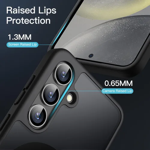 Miniatura 6 de JETech Estuche magnético para Samsung Galaxy S24 5G, compatible con MagSafe, funda protectora para teléfono con parte trasera translúcida y mate a