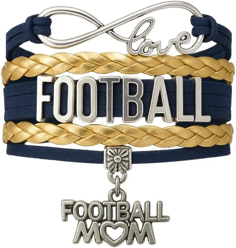 Miniatura 12 de Sportybella Pulsera de fútbol para mamá, pulsera de fútbol para mamá, pulsera de fútbol para madres de fútbol americano