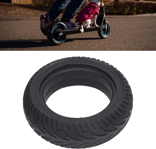 Miniatura 4 de Neumático de repuesto sólido de poliuretano de 10 x 3.0 pulgadas para scooter eléctrico, alta tracción, amortiguación de impacto, compatible