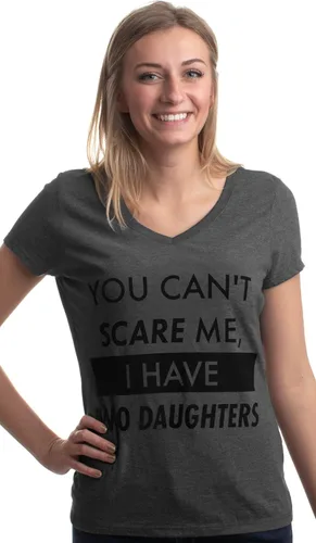 Miniatura 3 de You Can't Scare Me, I Have Children Funny Mom Mommy Mama Cute Joke Women V-Neck T-Shirt