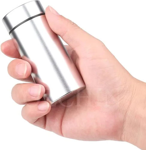 Miniatura 4 de OZCHIN Frasco de almacenamiento de aluminio portátil con tapa hermética a prueba de olores, botella contenedor de almacenamiento multiusos