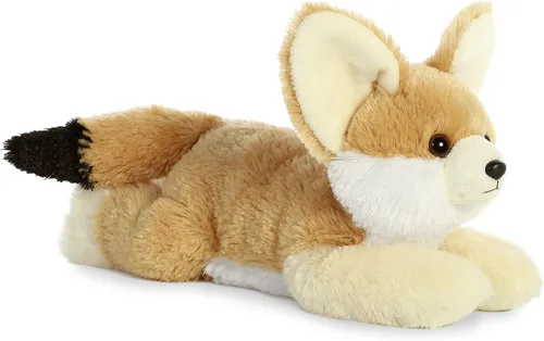 Aurora® Adorable Flopsie™ Fennec Fox Peluche - Facilidad juguetona - Compañeros atemporales - Marrón 12 pulgadas
