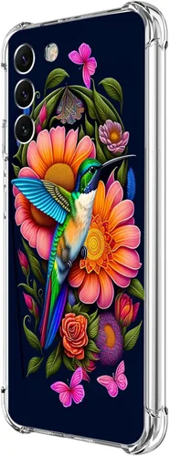 Miniatura 48 de Funda para Galaxy S23, diseño de mariposas azules, rosas, protección contra caídas, a prueba de golpes, de cuerpo completo, resistente a