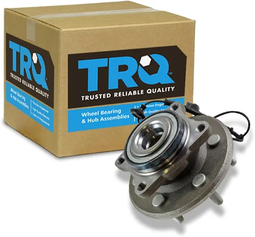 Miniatura 45 de TRQ Cojinete de rueda delantera y conjunto de cubo con sensor ABS compatible con Toyota Sequoia 2008-2022 Tundra 2007-2021