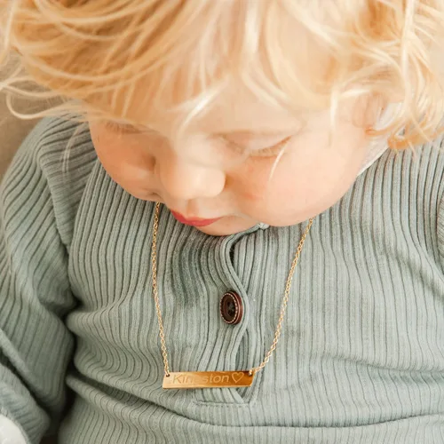 Miniatura 29 de Regalo personalizado Baby Name Bar opciones de joyería