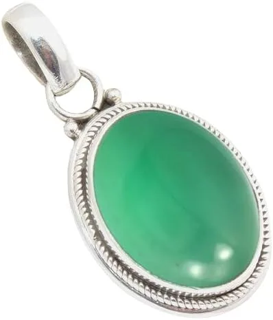 Miniatura 21 de Colgante de plata de ley 925 Joyería de plata hecha a mano para mujer, colgante de piedras preciosas naturales, regalo perfecto para ella