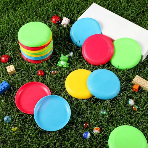 Miniatura 6 de Hiboom Discos voladores para niños de 3.4 pulgadas, mini discos voladores a granel de juguete para mascotas al aire libre, perros, patio, césped