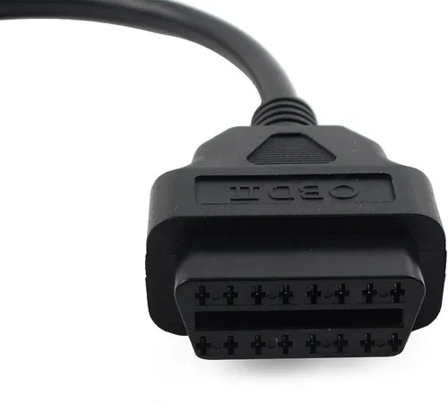 Miniatura 5 de 6Pins OBD2 motocicleta escáner herramienta de diagnóstico adaptador adaptador de cable, cable lector de código para Delphi