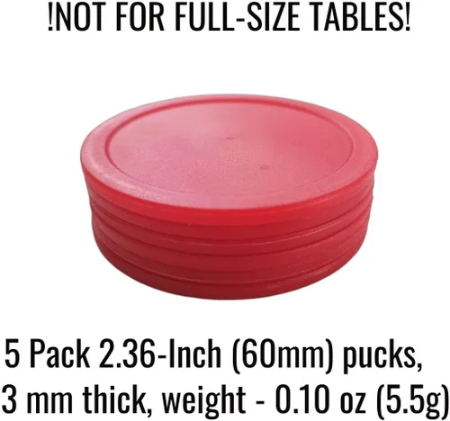 Miniatura 3 de Discos de hockey de aire de 2.323 in (2,32 pulgadas), accesorios de repuesto para mesas de juego