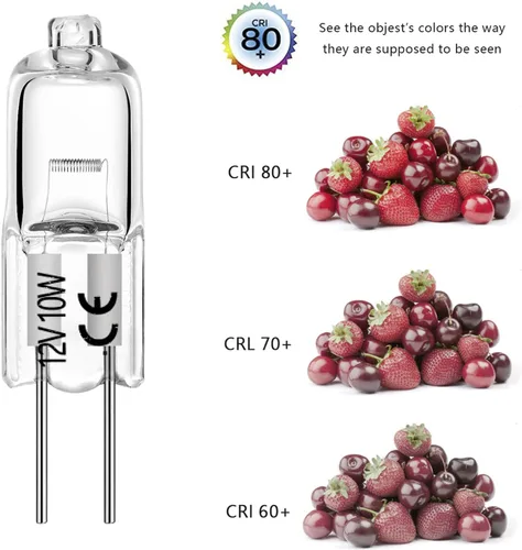 Miniatura 2 de Bombilla halógena G4 T3 de 10 W, 140 lm, G4 bi-pin AC/DC12 voltios para luz de disco debajo del gabinete, candelabros, iluminación de pista, 10 W