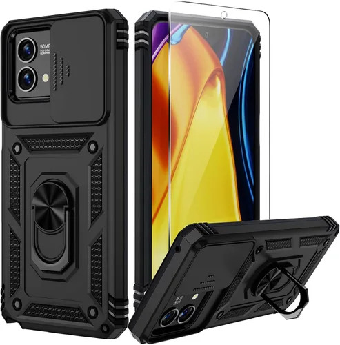 Funda para Moto G Stylus 5G 2023, (No para la versión 4G), Cubierta para Lente de Cámara, Protector de Pantalla HD, Protección contra Caídas de