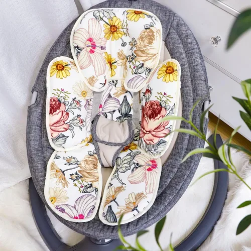 Miniatura 5 de Soporte floral para la cabeza y el cuerpo del asiento de automóvil, inserto reversible 2 en 1, cojín suave para asiento de automóvil, cochecito