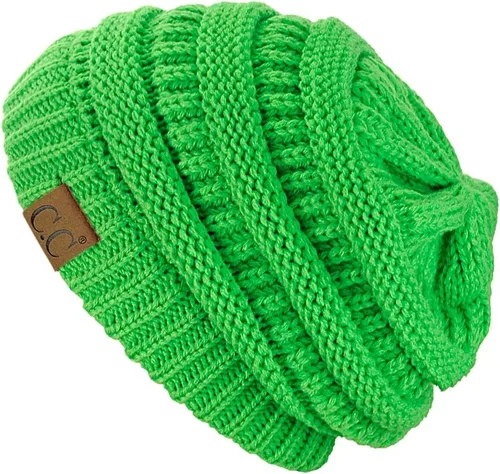 Miniatura 176 de C.C Trendy Warm Chunky Soft Stretch Cable Knit Beanie