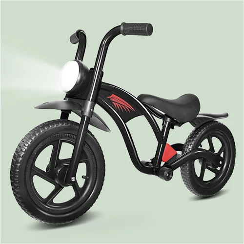 Miniatura 7 de KRIDDO Bicicleta de equilibrio para niños de 2 a 5 años, con luz delantera, neumáticos mejorados para todo terreno, rodamientos mejorados para una