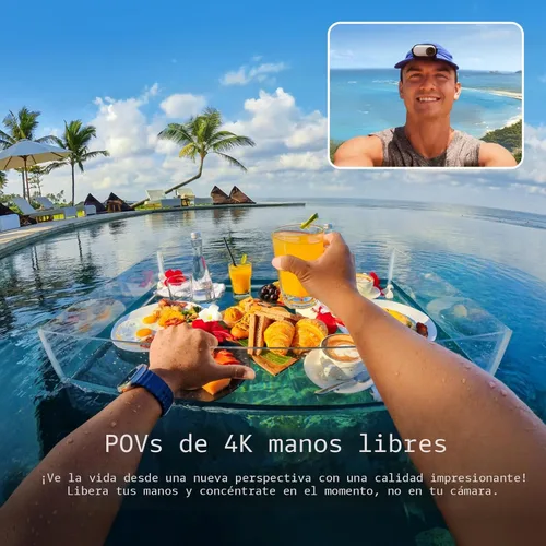 Miniatura 3 de Insta360 GO 3S - 128 GB Blanca 4K Cámara de vlog portátil pequeña, POVs con manos libres, montaje en cualquier lugar, estabilización, vida útil