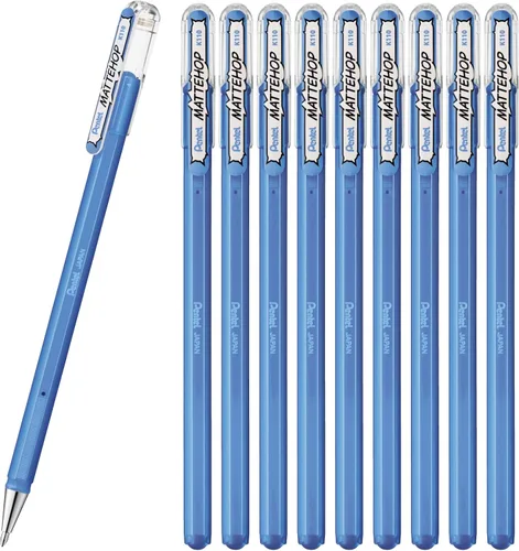 Miniatura 16 de Pentel Mattehop - Cartera con rodillo de gel de 0.039 in, 7 piezas, colores originales Surtido
