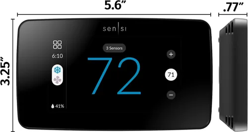 Miniatura 2 de Sensi Touch 2 - Termostato inteligente con pantalla táctil a color, 100 años de experiencia, programable, Wi-Fi, privacidad de datos, fácil