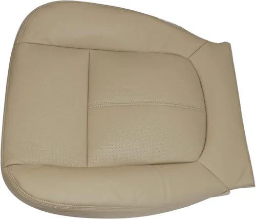 Miniatura 7 de Priprilod Funda de Asiento de Reemplazo de Microfibra de Cuero Perforada Color Marrón Claro para Conductor y Pasajero, con Respaldo Reclinable