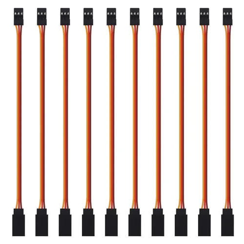 Miniatura 8 de ACEIRMC Cable de extensión servo de 3 pines hembra a macho conector de cable JR para control remoto RC Car Airplanes (39.4 in)