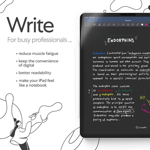 Miniatura 4 de Paperlike 2.0 (2 piezas) para iPad Pro 11" (2020/21/22) y iPad Air 10.9" (2020/22) – Protector de pantalla mate para dibujar, escribir y tomar notas