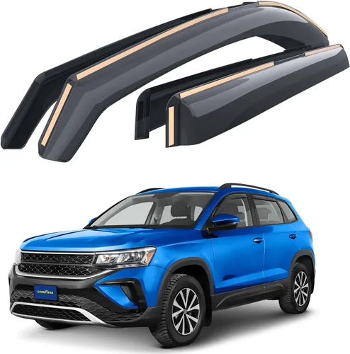 Miniatura 9 de Goodyear Deflectores de ventana de canal inastillables para GMC Acadia 2017-2023, protectores de lluvia, viseras de ventana para automóviles