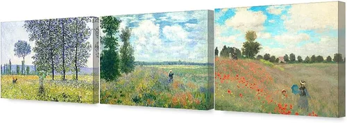 Miniatura 84 de Pinturas clásicas mundiales de Claude Monet Impresión giclée sobre lienzo alargado, pieza de galería para colgar y decorar el hogar, The CliffWalk