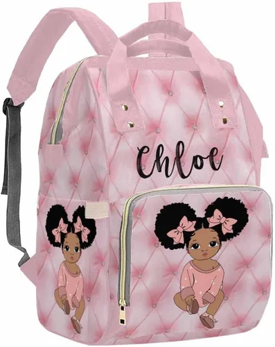 Miniatura 28 de Artsadd Bolsa de pañales con foto personalizada para mamá, mochila personalizada con correas para cochecito, bolsa de hombro de viaje grande, bolsa