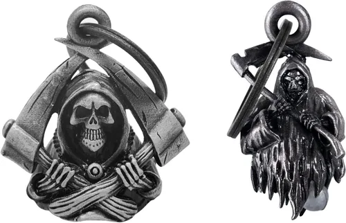 Miniatura 14 de 【Paquete de 2】Campanas de Motocicleta para Motociclista de Buena Suerte Campanas Guardianas de Conducción con Colgador Accesorio de Motocicleta